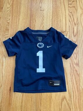 Nike Kids Navy Blue Penn State Football Jersey with White Number